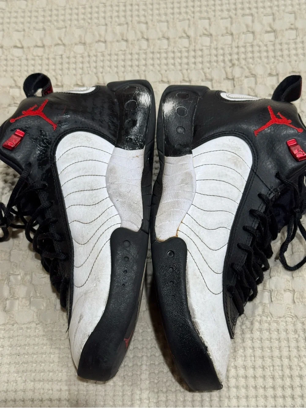 JORDAN Jumpman Pro Black, White & Red High-Top Sneakers